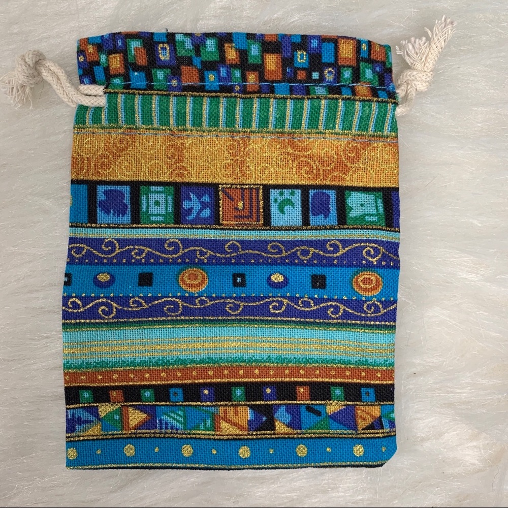 10 Aztec Print Cotton Jewelry/Gift Pouches: 4x5.5 - Picture 9 of 14
